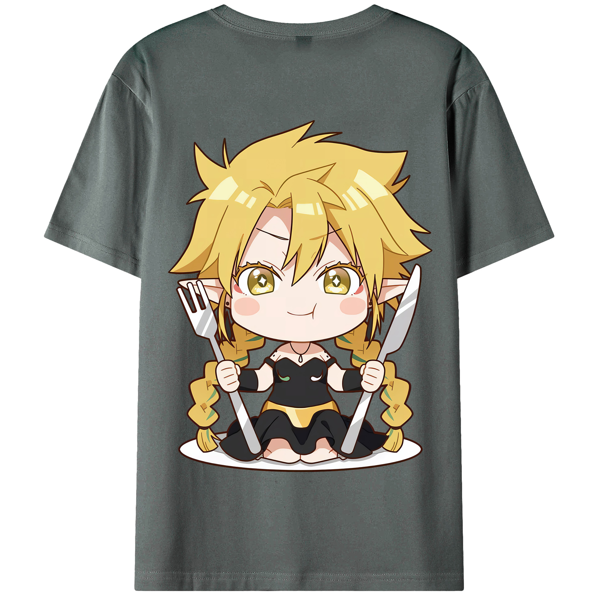 （画像用） 転スラ Regarding Reincarnated to Slime 綿100％半袖Tシャツ（背面プリント）